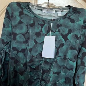 Boss long sleeve shirred front shirt